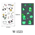 Joli autocollant de tatouage temporaire de chien de dessin animé lumineux pour les enfants, art. - Motif Chien Ours (W-1523)