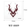 Gothic temporary tattoo sticker with dark gradient symbol, waterproof long-lasting body art. - Capricorn (WF-0009)
