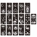 Temporary tattoo stencils hollow template henna body art painting 16pcs set designs - LKS-A(295-310) 16-Piece Set