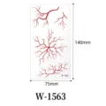 Halloween red blood vein tattoo sticker waterproof Gothic temporary face makeup decal - W-1563
