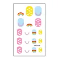 Lindos adhesivos de uñas de dibujos animados con arcoíris coloridos, nubes y flores pequeñas. - Pegatina Cartoon (MRT4558)