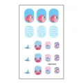 Kids cartoon ocean nail stickers cute fish crab dolphin nail art decals for girls - Cartoon Sticker (MRT4559)