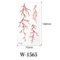 Halloween red blood veins temporary tattoo sticker waterproof gothic face body art - W-1565