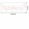 Adhesivo temporal impermeable para pecas faciales de mariposa para maquillaje 150x52mm - QT-0166 (estampado en caliente rojo rosa, 6 hojas) / 150*52mm