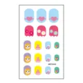 Cute cartoon kids nail art stickers set with princess and flower designs for girls. - Cartoon Sticker (MRT4560)