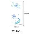 Colorful star lines temporary tattoo sticker waterproof body art waterproof makeup sticker - W-1581