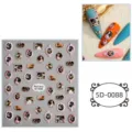 5D embossed retro angel nail art stickers decorative phone decals classical art design - 5D-0088