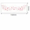 Waterproof red star freckle face sticker temporary metallic makeup tattoo for women beauty - QT-0170 (Hot Stamping Rose Red, 6 Sheets) / 150*52mm