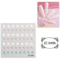 5D cute cartoon ghost teardrop jelly relief nail stickers DIY adhesive decorative decals - ZC-0496