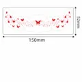 Red butterfly freckle face stickers waterproof temporary tattoo sticker for party makeup 150x52mm - QT-0174 (Rose Red Hot Stamping, Pack of 6) / 150*52mm