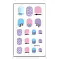 Cartoon Nail Stickers Cute Bow Polka Dot Pink Blue Purple Nail Wraps Manicure Decals - Cartoon Sticker (MRT4571)