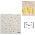 Cute 5D stereoscopic jelly fried egg nail stickers cartoon DIY soft relief sticker SKU - ZC-0499