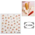 Cute 5D cartoon jelly nail art stickers, soft relief DIY decorative decals for crafts. - ZC-0500