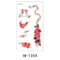 Adhesivo de tatuaje de corazon festivo transfronterizo diseño romántico rojo impermeable - W-1354