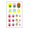 Cute cartoon fruit nail stickers sheet, colorful strawberry lemon tree nail art decals. - Cartoon Sticker (MRT4576)