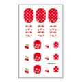 Cute red polka dot and cherry nail art stickers sheet for trendy DIY manicure designs. - Cartoon Sticker (MRT4578)
