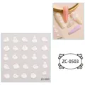5D Cute Cartoon Rabbit Nail Art Stickers Jelly Relief DIY Decals Manicure Decorations - ZC-0503