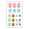 Children cartoon nail stickers cute pink blue floral crown magic wand nail art decal sheet design - Cartoon Sticker (MRT4580)