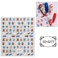 Adesivi per unghie 5D goffrati simpatico orsetto cartone animato adesiva variante 0277 - 5D-0277