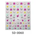 Pegatinas 5D en relieve bonito panda gato fruta DIY funda de teléfono decoración - 5D-0060 / 85x100mm