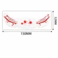 Halloween temporary face tattoo sticker with bloody scar design for party cosplay makeup. - QT-0179 / 150*52mm