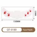 Halloween face stickers temporary waterproof bloody handprint decals party makeup 150x52mm - QT-0180 / 150*52mm