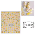 Stickers d'ongles citron gaufrés 3D, décors d'ongles d'été mignons pour manucure DIY. - 85*100mm (Feuille seule) / TD-0037