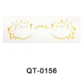 Gold foil freckle face tattoo sticker waterproof temporary face makeup art sticker - QT-0156 / 52*150mm