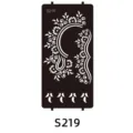 Indian Henna Tattoo Stencil Reusable Hollow Template Hand Painted Body Art Sticker Main - S-0219 Style / 96x186mm