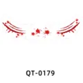 Halloween temporary face tattoo sticker, waterproof bloody claw mark design for party makeup. - QT-0179 (3-Sheet Set)