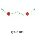 Waterproof strawberry face temporary tattoo sticker makeup sticker party festival - QT-0181 (3-Sheet Set)