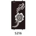 Reusable Indian Henna Tattoo Stencil Template For Body Art Painting DIY Sticker S216 - S-0216 Style / 96x186mm