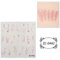 5D soft gel stereo relief nail stickers aurora fluid abstract nail art DIY corss - ZC-0442
