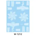 White Lace Henna Tattoo Stickers Mandala Temporary Body Art Variant Model W-1212 - W-1212
