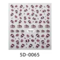 5D embossed coffee donut sticker sheet DIY phone case decor cute adhesive decal. - 5D-0065 / 85x100mm