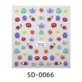 5D relief cartoon sticker cute space alien rocket DIY phone case decorative sticker sheet - 5D-0066 / 85x100mm