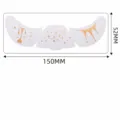 Pegatina facial de pecas de hoja de oro tatuaje temporal maquillaje 150x52mm - QT-0075 (Estampado en oro)