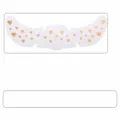 Pegatinas de tatuaje facial de corazón de hoja de oro maquillaje de fiesta - QT-0077 (Estampado en oro)