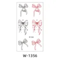 Waterproof cartoon bow temporary tattoo stickers for Valentine day and party decoration. - W-1356