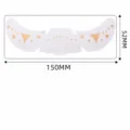 Gold foil freckle face stickers cute heart festival party makeup decorative tattoo stickers 150x52mm - QT-0080 (Gold Foil - Pack of 6)