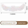 Gold foil heart freckle face sticker cute makeup tattoo sticker for festival decor - QT-0081 (Gold Foil - Pack of 6)