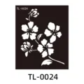 Stencil Tatuaggio Henne PET Modello Fiore Arte Corporea Strumento Pittura TL-0024 - TL-0024 / 85x100mm