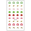 Hoja de pegatinas de uñas de dibujos animados para niños, calcomanías coloridas DIY. - MRT4540