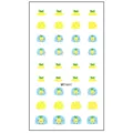Pegatinas de uñas de piña de dibujos animados bonitas calcomanías DIY para niños estilo de verano. - MRT4541