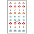 Pegatinas de arte de uñas de dibujos animados para niños DIY pastel fresa manicura hoja - MRT4543