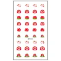 Autocollants d'ongles fraise dessin animé pour enfants feuille DIY mignon nail art. - MRT4544