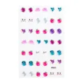 Colorful cartoon 3d crystal sticker earrings for kids cute face diy decorative tools - RD003