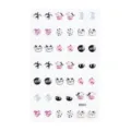 Cute cartoon cow face earring stickers rhinestone face jewels for women party makeup decor - RD004