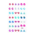 Kids mermaid ocean theme stick on earrings 3D crystal rhinestone sticker beauty craft toy - RD005