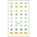Jolis autocollants d'ongles de fruits mignons pour enfants DIY manucure, motifs de citron. - MRT4546